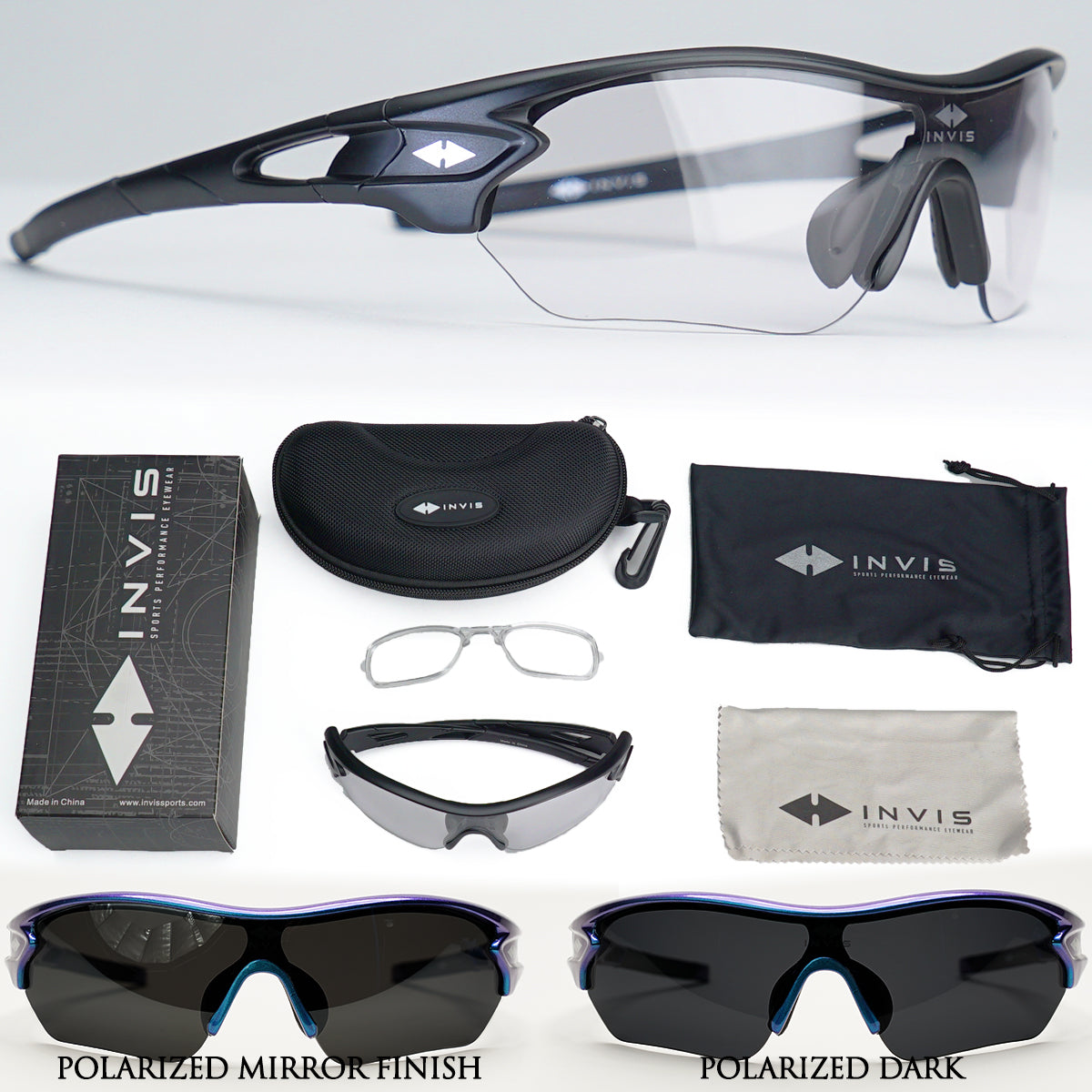 VICI Light Adaptive Glasses With Interchangeable Lens Set