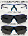 VICI Light Adaptive Glasses With Interchangeable Lens Set