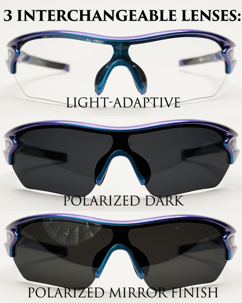 VICI Light Adaptive Glasses With Interchangeable Lens Set